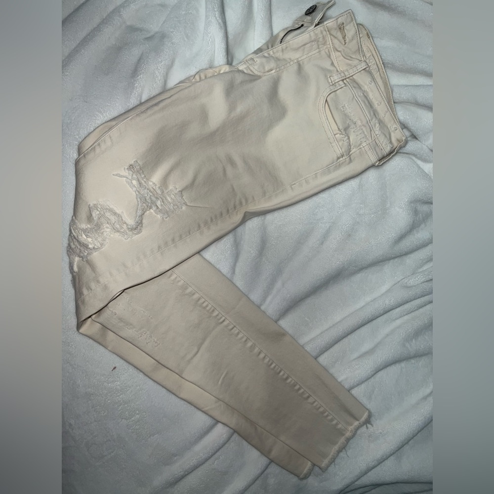 American eagle cream colored Jegging